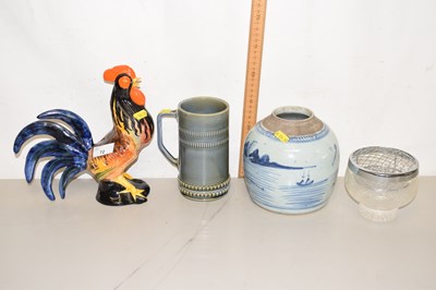 Lot 72 - Mixed Lot: Blue and white ginger jar, model...