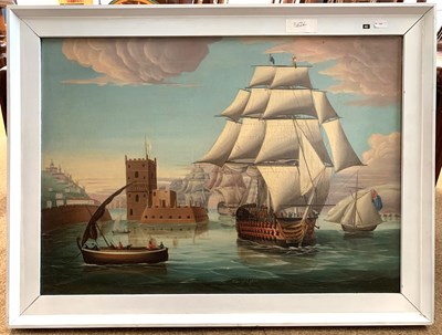 Lot 71 - British School, 20th century, "View of Lifton",...