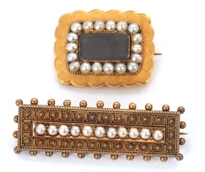 Lot 108 - Two Victorian brooches: to include an early...