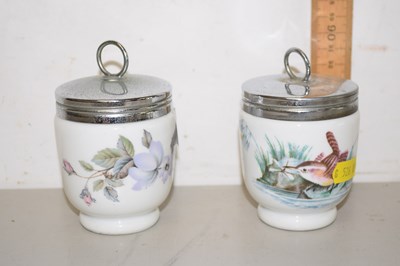 Lot 75 - Two Royal Worcester egg coddlers