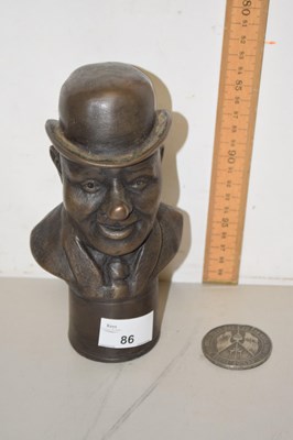 Lot 86 - Composition bust together with a commemorative...