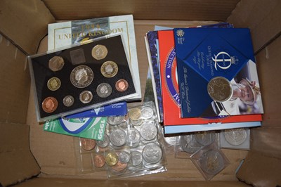 Lot 95 - A box of various modern British proof coins...