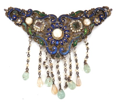 Lot 129 - A late 18th/early 19th century pendant,...