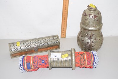 Lot 146 - Mixed Lot: Hardwood and metal mounted scribes...