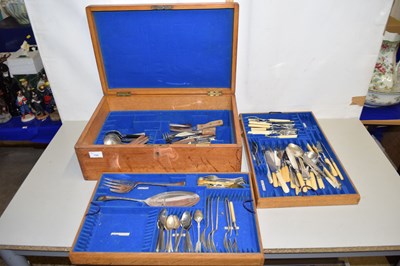 Lot 159 - A Mappin & Webb cutlery canteen containing a...
