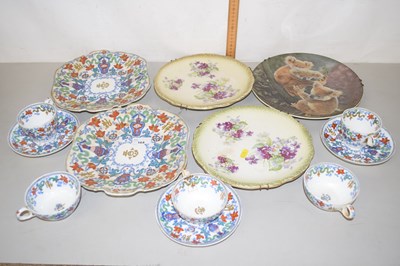 Lot 164 - A quantity of Victorian floral decorated tea...