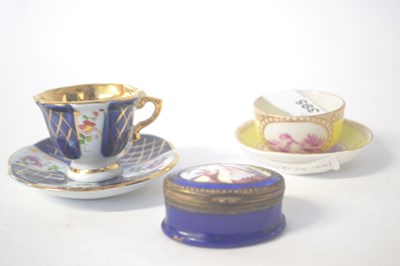 Lot 395 - MINIATURE MEISSEN C/S 19/20TH CENTURY