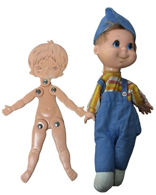 Lot 493 - A Sebino plastic jointed doll, together with a...