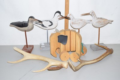 Lot 190 - A collection of various models of wading birds,...