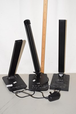 Lot 221 - Three modern desk lamps