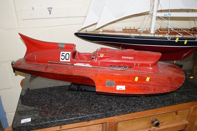 Lot 245 - A model boat Ferrari Nandodell Orto