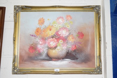 Lot 248 - Robert Cox, oil on canvas still life of...
