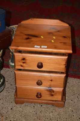 Lot 272 - A pine bedside cabinet