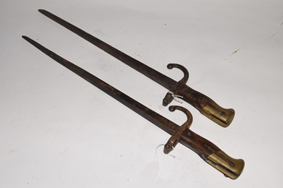 Lot 124 - Two French Le gras Bayonets