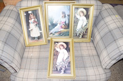 Lot 290 - A group of four coloured prints Victorian...