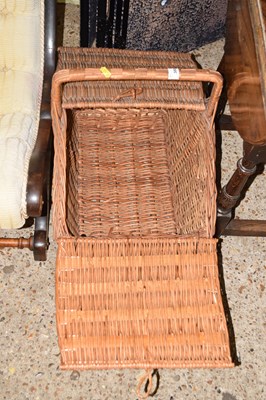 Lot 300 - A wicker picnic hamper