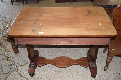 Lot 333 - A late Victorian mahogany single drawer side...