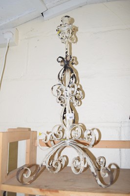 Lot 501 - An iron candle stand