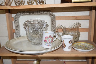 Lot 503 - Mixed Lot: Various meat plates, glass jugs,...