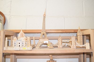 Lot 542 - Group of modern wooden construction models of...