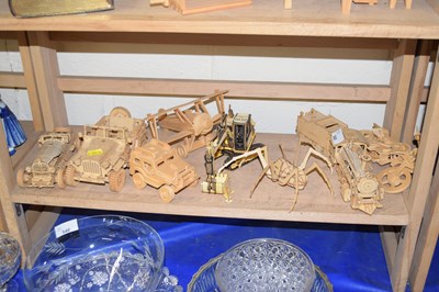 Lot 545 - Group of wooden construction models various...