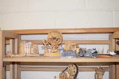 Lot 547 - A collection of wood and metal construction...