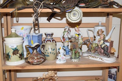 Lot 552 - Mixed Lot: Various porcelain figurines, vases etc