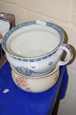 Lot 560 - Two chamber pots