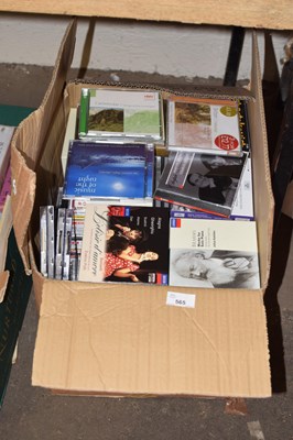 Lot 565 - A box of various assorted CD's
