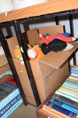Lot 569 - One box of assorted soft toys