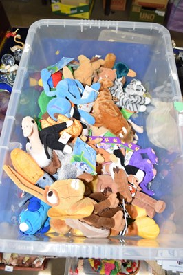 Lot 589 - Box of Ty Beannie Babies and Disney soft toys