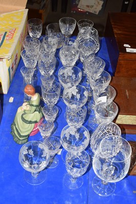 Lot 593 - Mixed Lot: Various drinking glasses, Franklin...