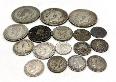 Lot 216 - Quantity of ERVII, GRV and GRVI silver coinage...