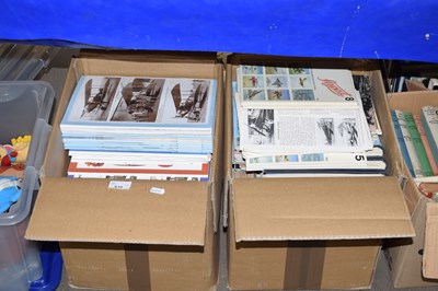 Lot 610 - Two boxes of aviation magazines to include...