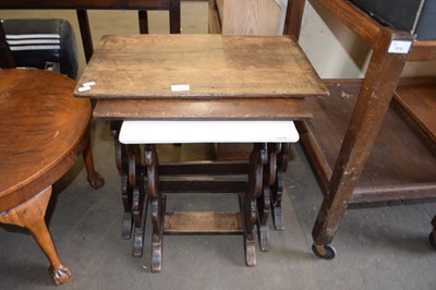 Lot 815 - NEST OF THREE TABLES