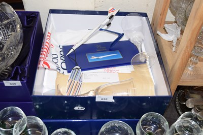 Lot 638 - A collection of various Concorde related...
