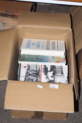 Lot 647 - One box of books, aircraft interest