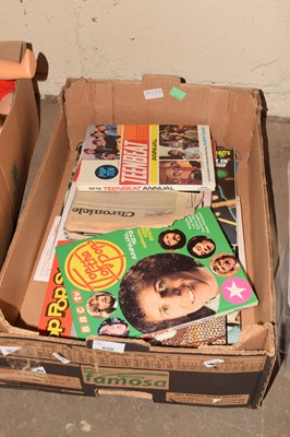 Lot 650 - One box of various ephemera to include Top of...