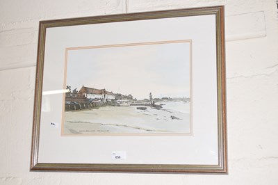 Lot 658 - Mike Fuggle study of Burnham Overy Staithe