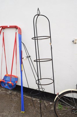 Lot 376 - Two metal plant supports