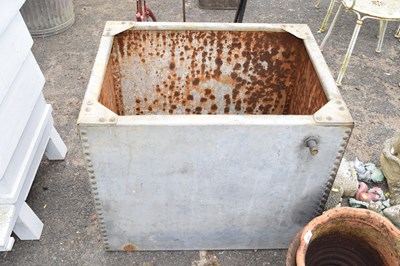 Lot 402 - A galvanised water tank