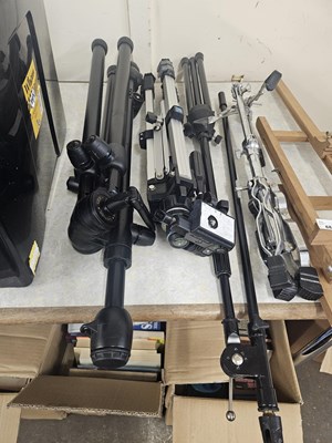 Lot 684 - Three various photographic tripods