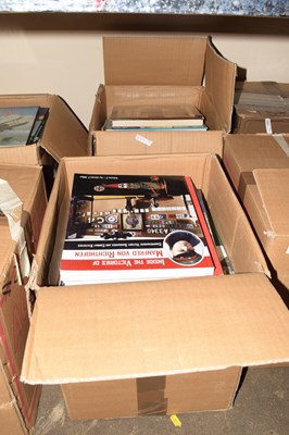 Lot 687 - Two boxes of hardback and reference books most...