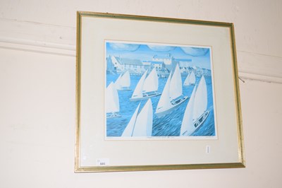 Lot 695 - Signed limited edition print "Sharpies Wells...
