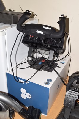 Lot 705 - Games joy stick and throttle set