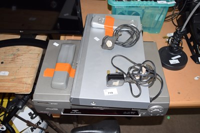 Lot 719 - Silvercrest DVD player together with Panasonic...