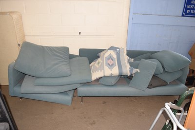 Lot 736 - Large sofa and cushions
