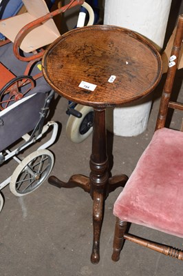 Lot 784 - Varnished oak wine table