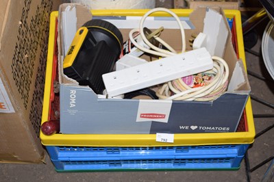 Lot 792 - Two boxes of various garage clearance sundries