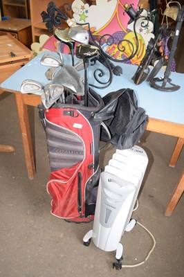 Lot 833 - Set of golf clubs and caddy
